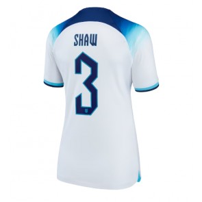 England Luke Shaw #3 Hjemmedrakt Kvinner VM 2022 Kortermet